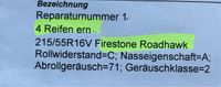 Sommerreifen Firestone Roadhawk 215/55R 16V -neuwertig- Hessen - Brechen Vorschau