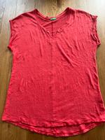 Benetton/ T-Shirt, Gr S aus 100% Leinen, rot Bayern - Prutting Vorschau