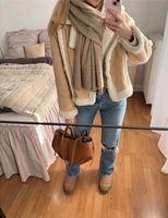 Beliebte kuschelige Zara Teddy Jacke beige weiß ausverkauft Düsseldorf - Bilk Vorschau