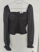 Schwarze Bluse von Donna Romina x NA-KD – Größe 36 Nordrhein-Westfalen - Bad Honnef Vorschau