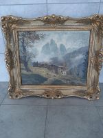 Bild Landschaft vintage Antik Deko Wandbild Malkunst Malerei Bayern - Arnbruck Vorschau