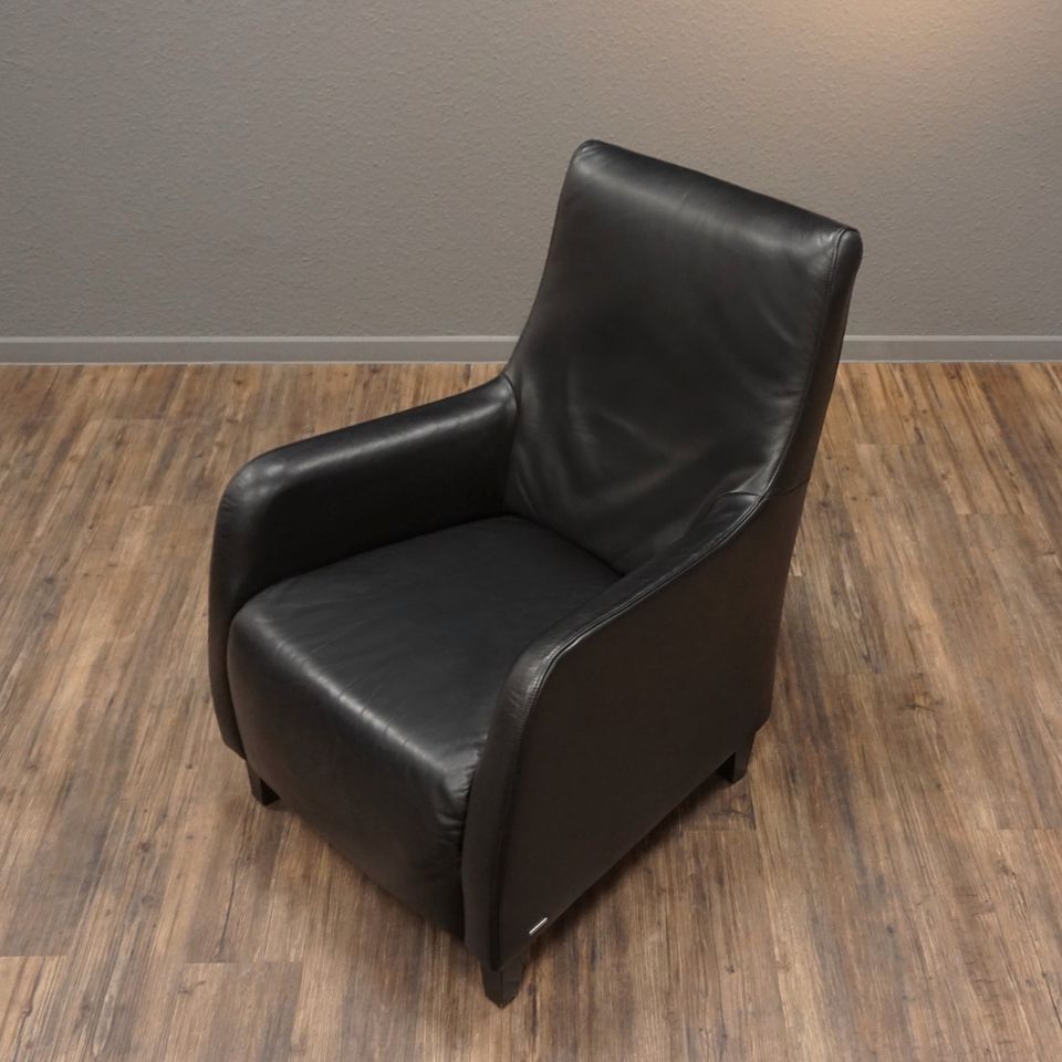 KOINOR | TARA Echt Leder Sessel Schwarz | Lounge Chair in Wuppertal