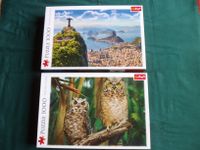 2 Puzzles je 1000 Teile, von Trefl: "Rio de Janeiro" und "Eulen" Rheinland-Pfalz - Alzey Vorschau