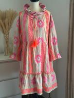 Boho Kleid Ibiza Ibizakleid Sommerkleid Creme pink wie Devotion Nordrhein-Westfalen - Ense Vorschau