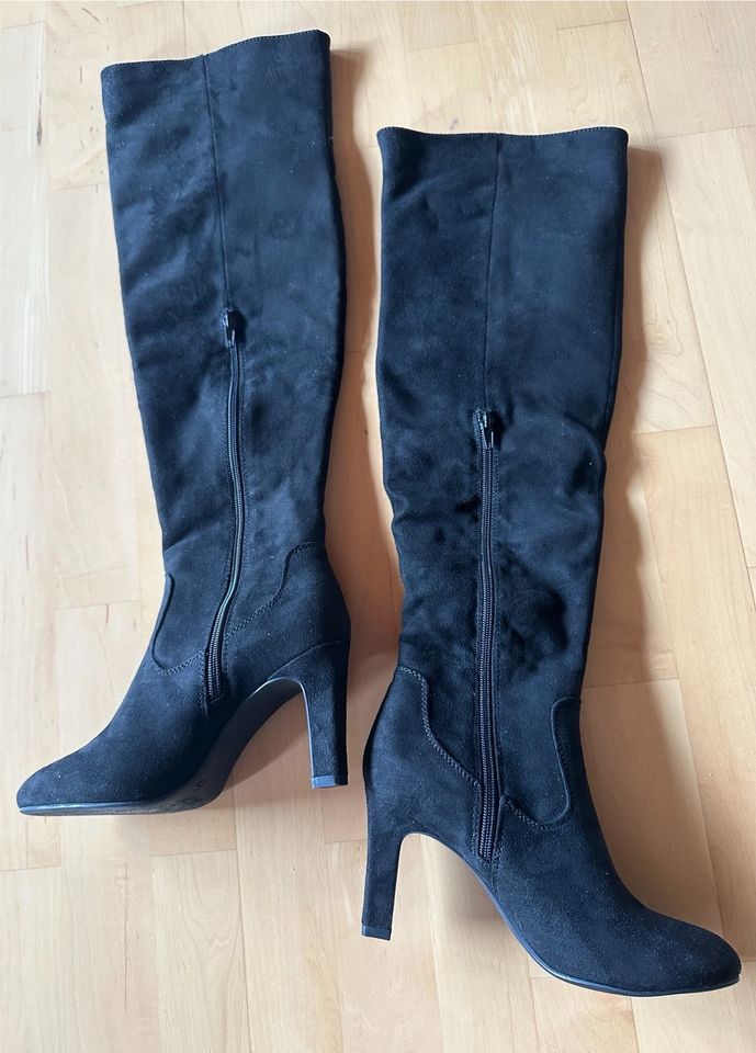 Overknee Stiefel, High Heel, Größe 37 in Winnweiler