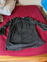 Bluse Schwarz Glitzer mit Trompeten Ärmeln gr. 44 Rheinland-Pfalz - Alzey Vorschau