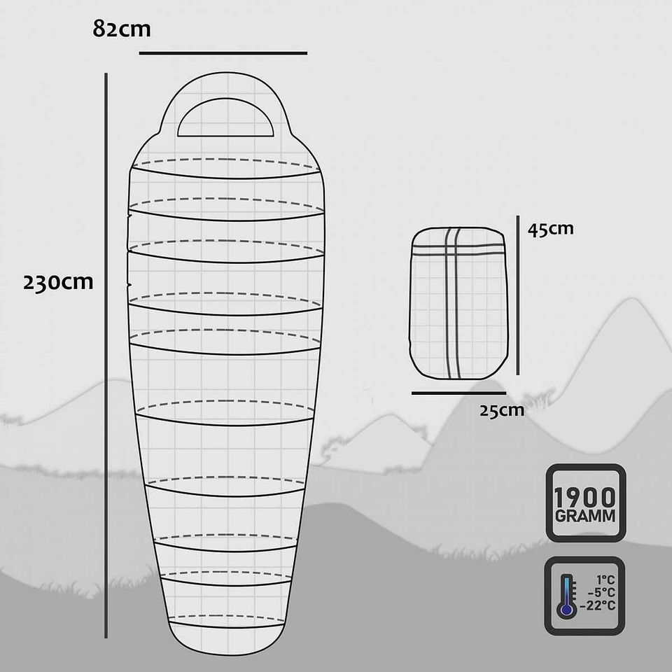 Schlafsack kleines Packmaß & ultraleicht Winterschlafsack in Hainburg