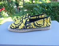 Versace Schuhe 45 espandrilles strand barocco gold slipper gianni Bayern - Freilassing Vorschau