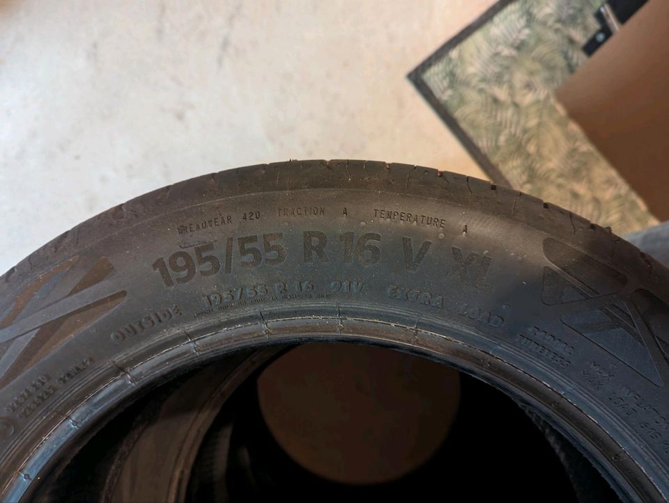 4x Sommerreifen Continental 195/55 R16 - Fiat 500 in Chemnitz