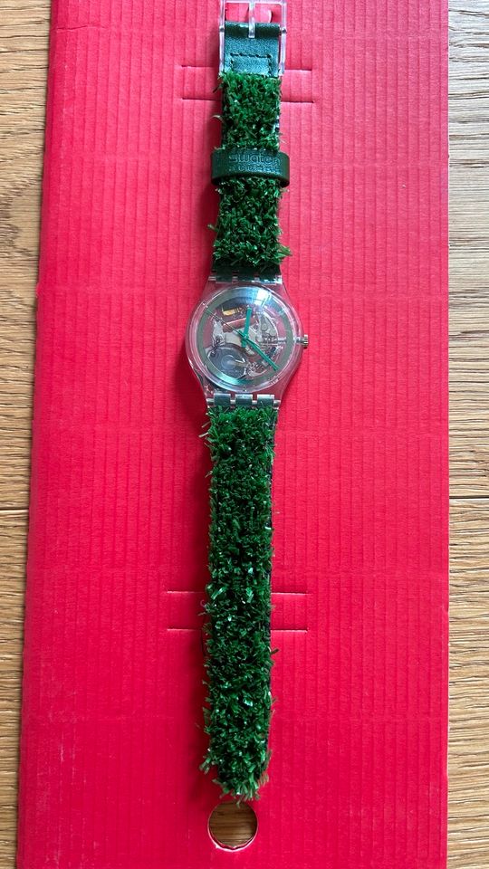 SWATCH Uhr The Club 1997 Special GARDEN TURF Kunstrasenarmband in Tutzing