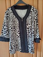 Damen Bluse Jacke mit Reissverschluss Grösse 46-48 schwarz-weiss Schleswig-Holstein - Kaltenkirchen Vorschau