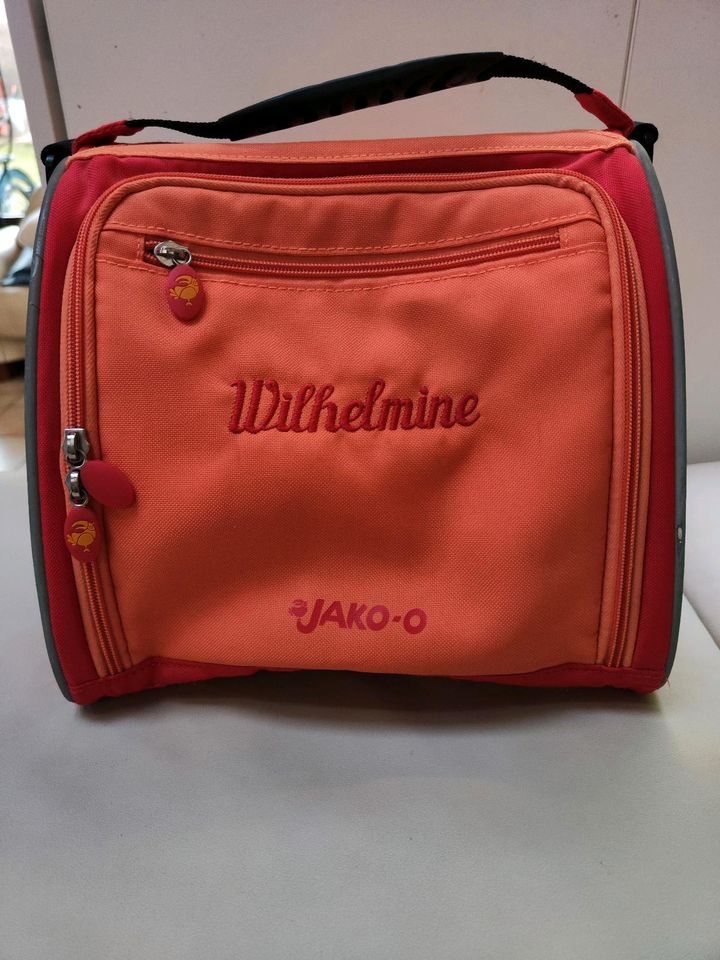 Trolleytasche von Jako-o orange rot mit Reflektorstreifen in Hainrode (Hainleite)