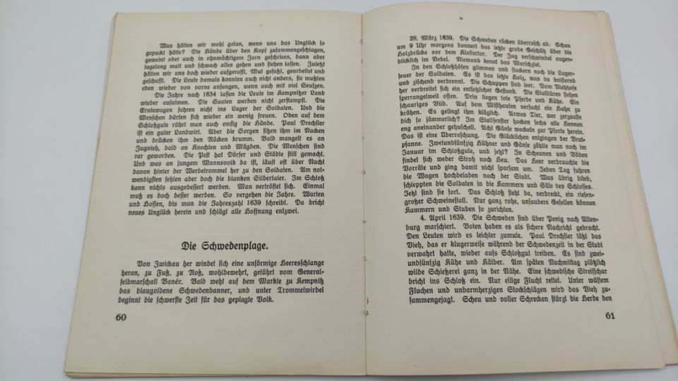 Buch "Sie schwarzen Mönche vom Chemnitzer Bergkloster" 1932 in Erdmannhausen