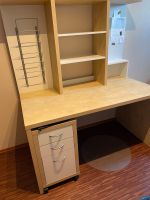 IKEA Schreibtisch mit Aufsatz und Rollcontainer Niedersachsen - Garrel Vorschau