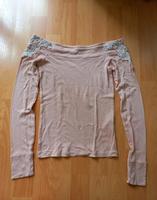 Langarmshirt Hollister rosa Off Shoulder S mit Spitze Baden-Württemberg - Tübingen Vorschau