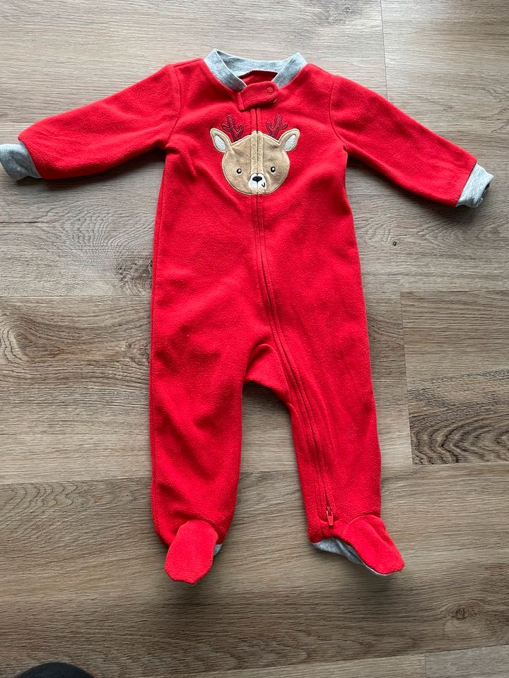 Anzug Baby Weihnachten Rentier Overall NEU Carters Gr 9 Monate 74 in Lauchheim