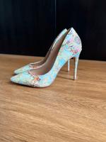 High Heels bunt Muster Sommer von ALDO Gr. 39 ungetragen Frankfurt am Main - Dornbusch Vorschau