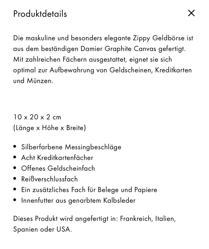 Original Louis Vuitton Zippy Vertical Damier graphite, top ❗️ in Frankfurt am Main