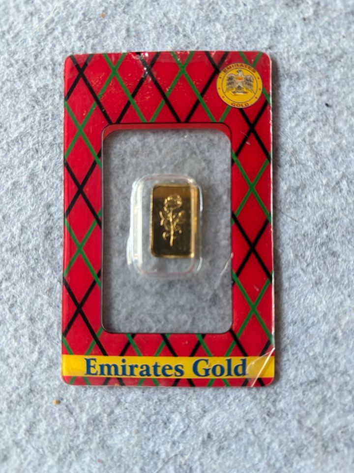 Goldbarren 2,5 Gramm Gold Goldmünze Unze in Pfatter
