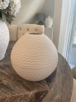 Vase rund Creme/Beige Nordrhein-Westfalen - Hürth Vorschau