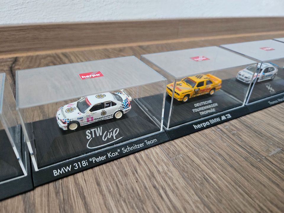 10x Herpa Modellauto 1:87 Sammlung BMW E30 E36 Seat Leon in Pleinfeld