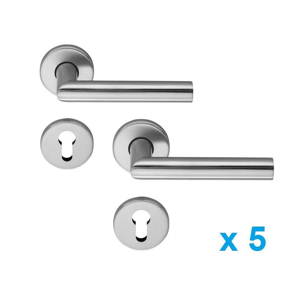 Drückergarnitur für Zimmertüren 5 stück PZ Edelstahl Beschlag in Essen