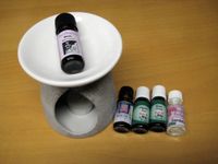 Duftlampe Keramik + 5 Öle Diffuser Aromatherapie zu Hause Wandsbek - Hamburg Bramfeld Vorschau