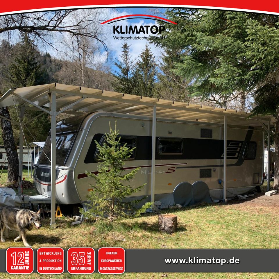 Wohnwagen Schutzdach CARATOP SELBSTSTEHEND 300 x 650 cm von KLIMATOP in Bückeburg