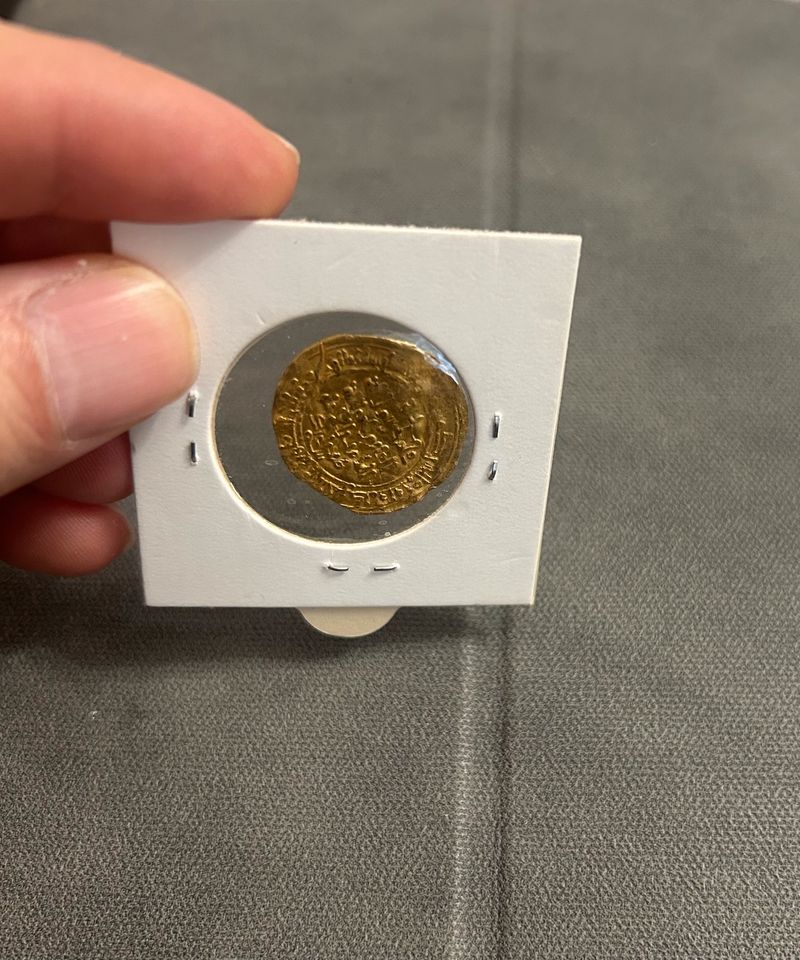 Gold Münze aus dem Mittelalter in Köln