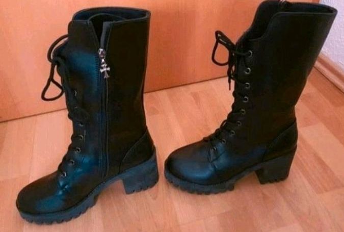 Gothic Boots Stiefel Leder NEU in Recklinghausen