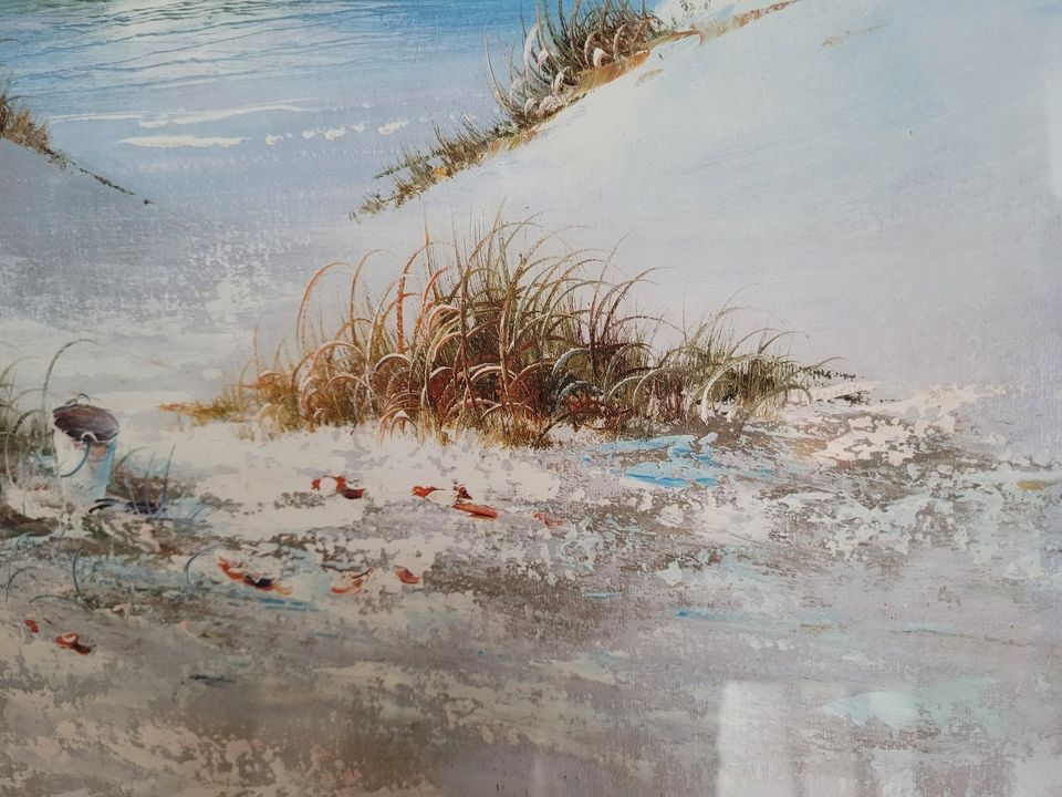 Druck Mädchen am Strand und Meer Hagemeier 72 x 51,2 cm in Hattstedt