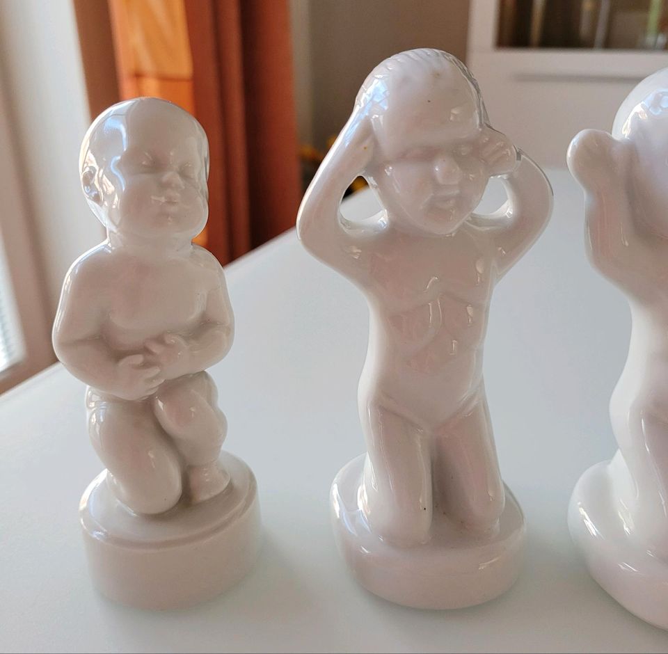 Sechs dänische Porzellan Figuren in Christiansholm
