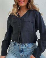 Weekday Katja Blouse Bluse Hemd Crop Modal Köln - Ehrenfeld Vorschau