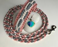 Paracord Halsband 36 - 42 cm ; Rosé Gold Diamond /Stonegrey/Cream Nordrhein-Westfalen - Hamm Vorschau