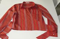 RENE LEZARD Seidenbluse Wickelbluse orange bunt Crop Top Dortmund - Brackel Vorschau