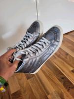 Vans Leder Oldskool Sneakers Metallic Snake Silber grau Schlange Hessen - Fulda Vorschau