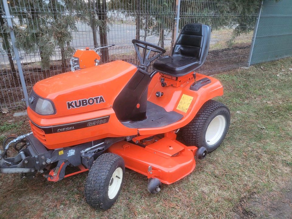 Rasentraktor aufsitzmäher Kubota G2160 diesel. Lieferung frei!!! in Görlitz