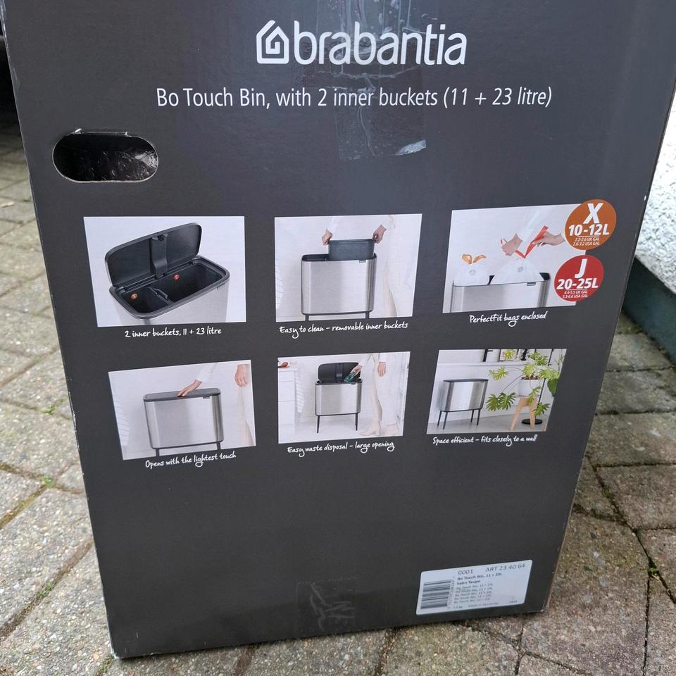 Brabantia Bo Touch Bin Mülleimer 11  + 23 L neu Satin Taupe in Bochum