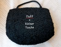 VINTAGE Hand-Muff mit kleiner Tasche in schwarz Rheinland-Pfalz - Bingen Vorschau
