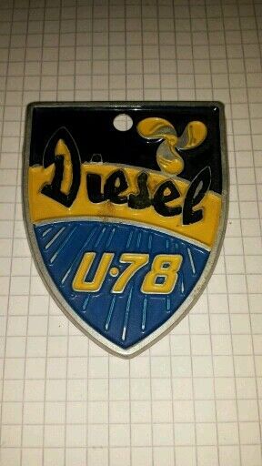Diesel Logo U•78 Schild Maße 7,5 × 5,5 ccm in Simbach