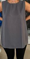 Zara Bluse Top Oberteil Shirt mit steinchen L grau Damen schick Nordrhein-Westfalen - Euskirchen Vorschau