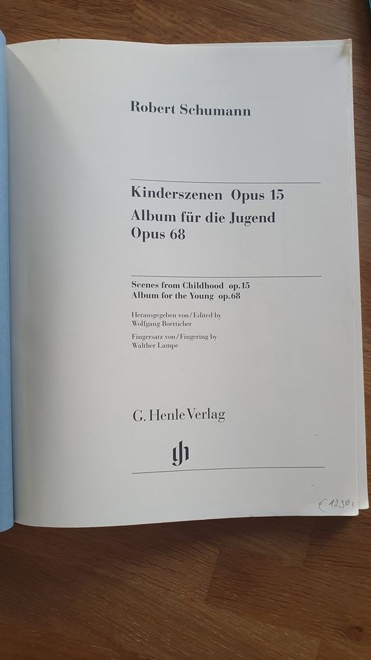 Schumann Album für die Jugend Opus 68 Noten in Dornburg