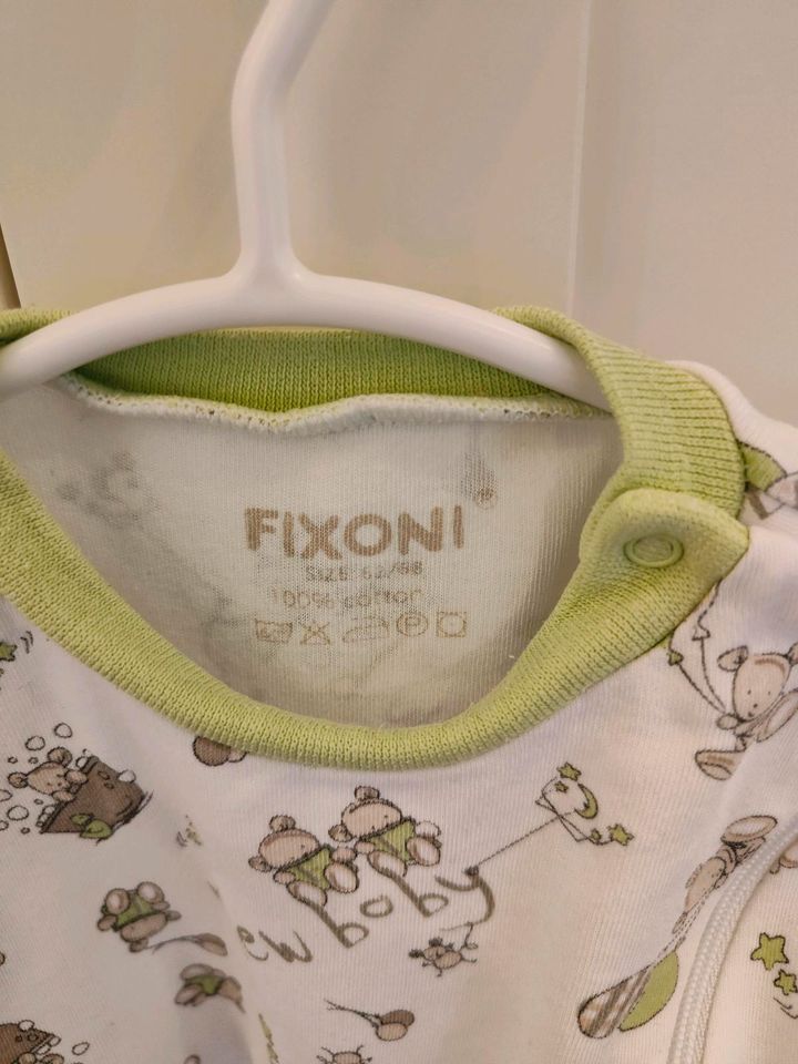 Strampler/Schlafanzug Fixoni, Größe 62/68 mit Reißverschluss in Goslar