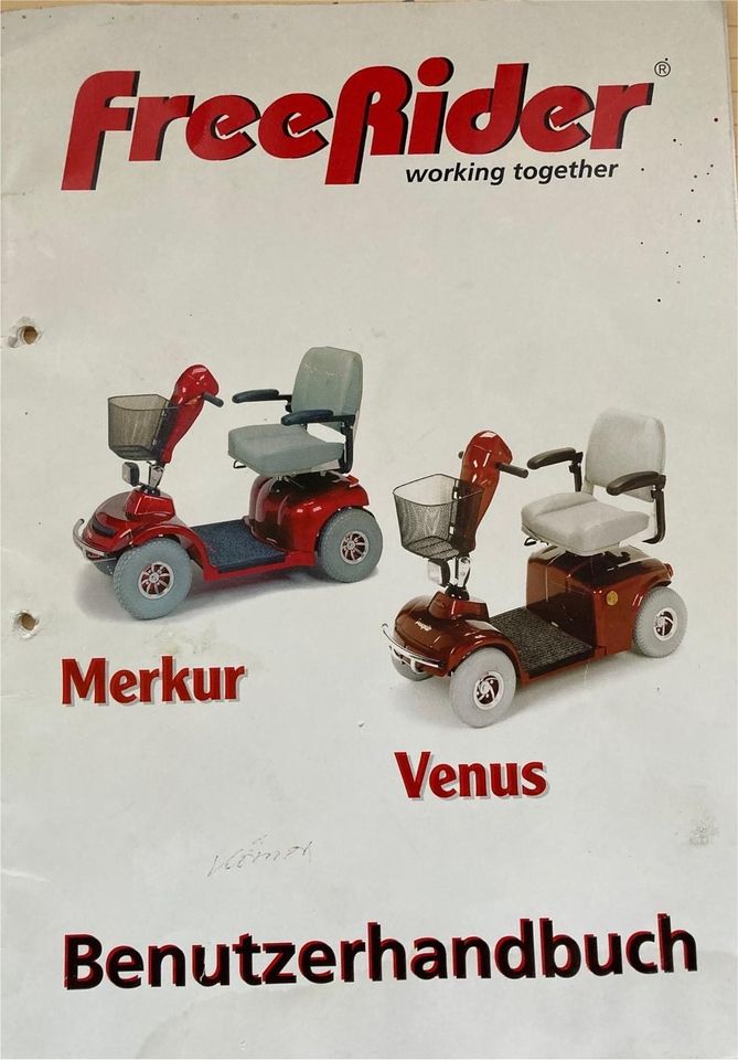Elektromobil für Senioren FreeRider Merkur in Willebadessen