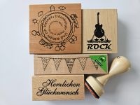 Set aus 5 Holzstempeln (Hero Arts, StampArt, Rico, Papermania) Niedersachsen - Hermannsburg Vorschau