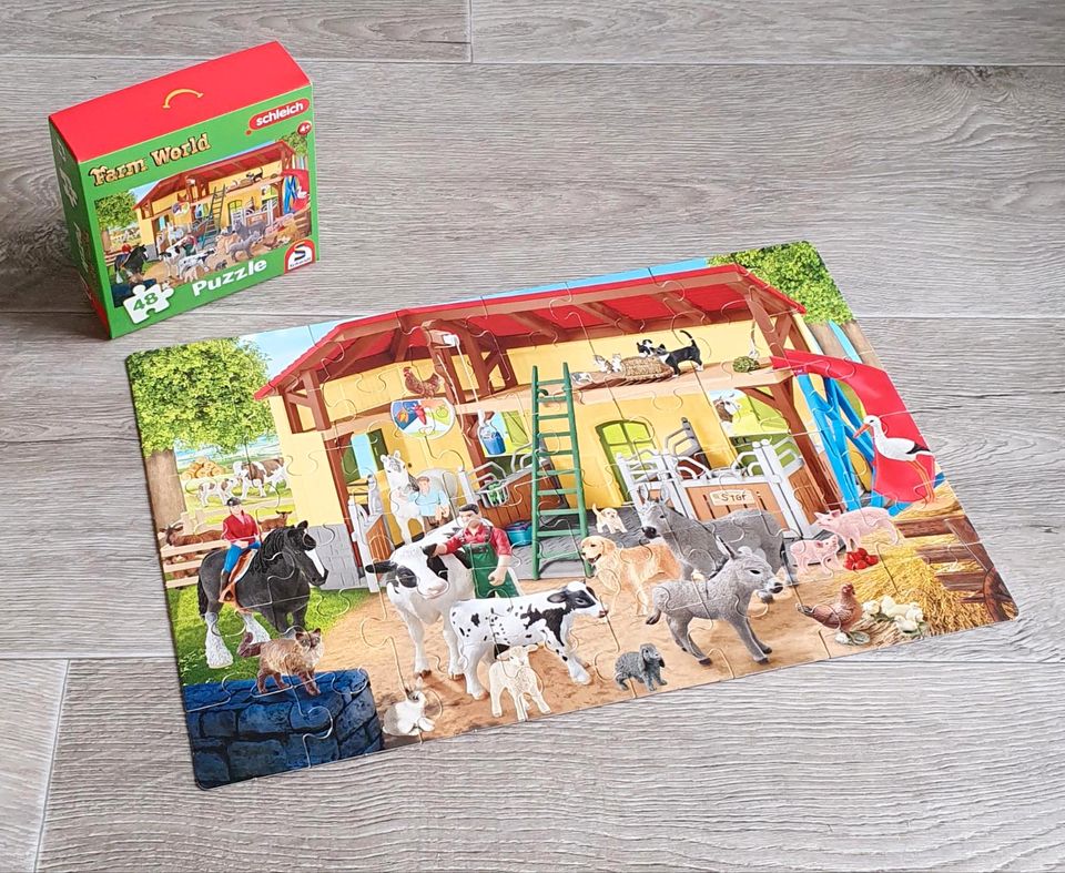 Puzzle "Farm World" 48 Teile von Schleich ab 4 Jahre - NEU in Plauen