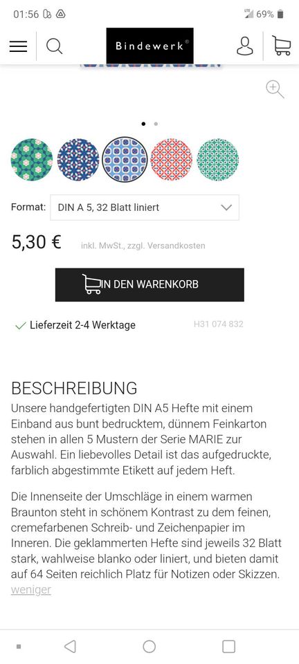 Notizheft von Bindewerk in Herdecke