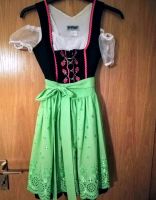 Dirndl Pöllinger schwarz grün pink in 36 mit Bluse München - Schwabing-Freimann Vorschau