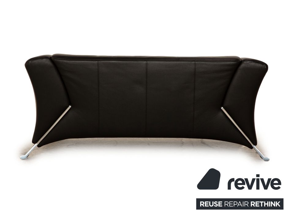 Rolf Benz 322 Leder Zweisitzer Schwarz Sofa Couch in Köln