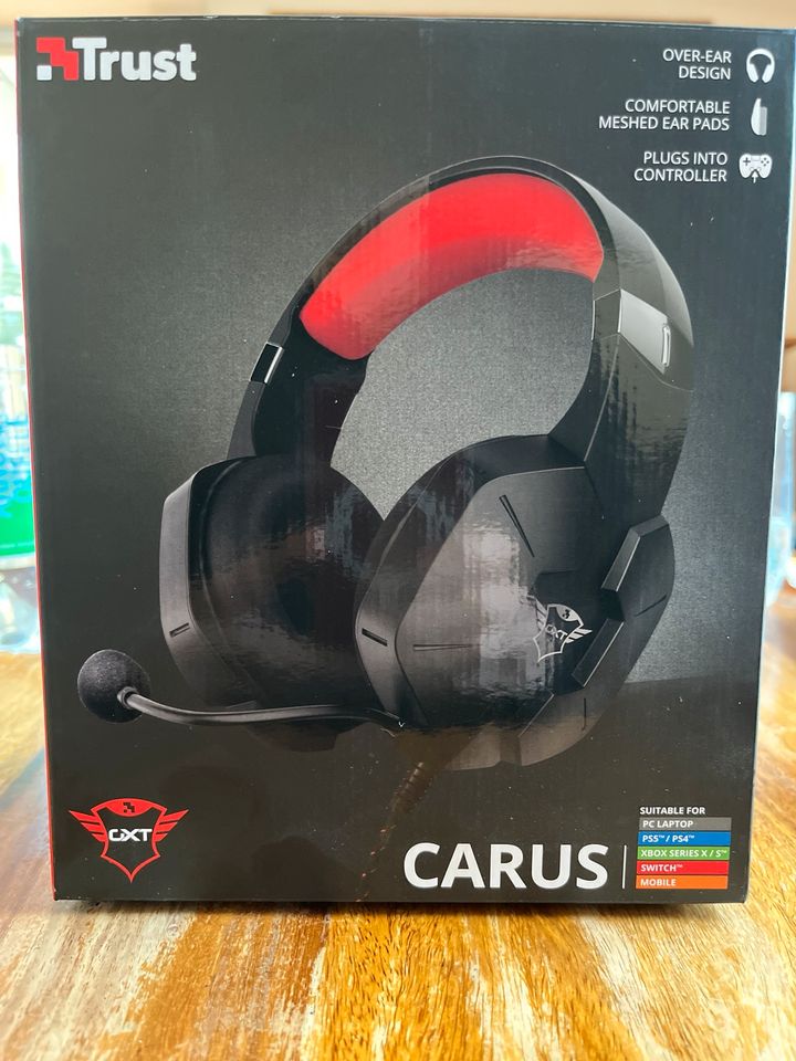 Neues Gaming Headset Trust Carus  GXT 323 nur  1 x ausgepackt in Frankfurt am Main